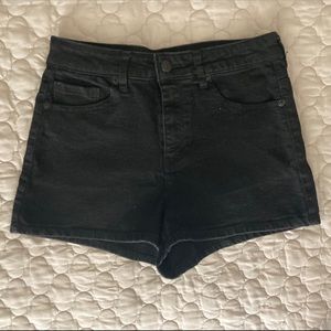 Black High Waisted Shorts